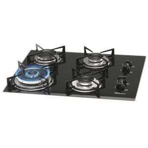 Cooktop a Gás Ébano 4 Bocas Tripla Chama Preto Fischer