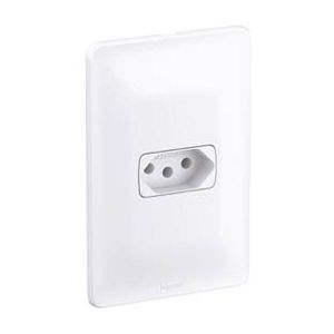 Conjunto Tomada Zeffia 1 Módulo 2P+T 20A Branco Pial