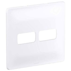 Placa 4"x4" 1+1 Módulos Branca Pial Zeffia