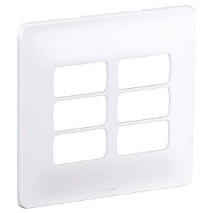Placa 3+3 Módulos Pial 4"x4" Zeffia