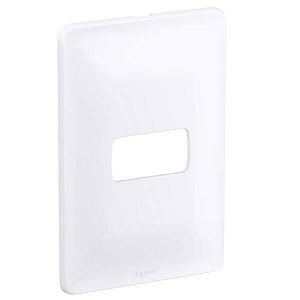 Placa 4"x2" Zeffia 1 Módulo Branca Pial