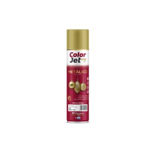 Tinta Spray Color Jet Metálico Renner 400ml Ouro Metálico