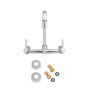 Torneira Misturador para Cozinha de Parede Bica Alta 1/2" Fluxo Cromado Addra
