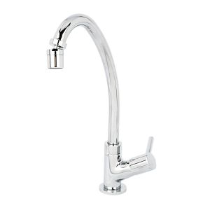 Torneira para Cozinha de Mesa Bica Alta 1/2 Fluxo Cromado Addra