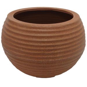 Vaso Bromélia Redondo 24x26cm Rusty Vasart