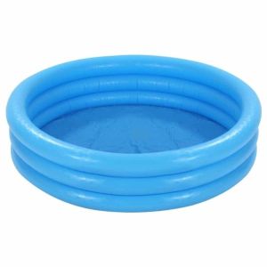 Piscina Inflável Infantil Cristal 132L Azul Intex