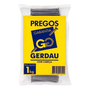 Prego com Cabeça Gerdau 16x24 Polido 1kg
