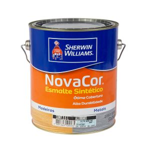 Tinta Esmalte Sintético Standard Sherwin Williams Novacor 3,6L Brilhante Tabaco