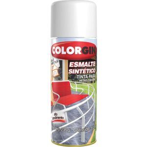 Tinta Spray Colorgin Esmalte Sintético Sherwin Williams 350ml Branco Alto Brilho