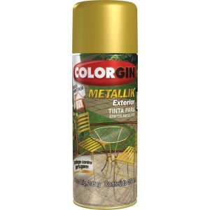 Tinta Spray Colorgin Metallik Sherwin Williams 350ml Dourado