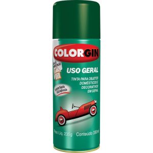 Tinta Spray Colorgin Uso Geral Premium 400ml Preto Fosco Sherwin William