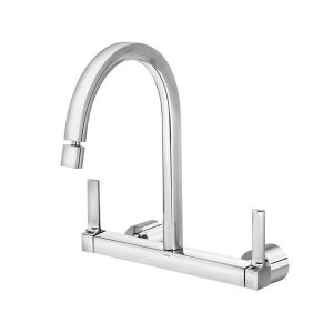 Torneira Misturador de Parede para Cozinha Docol Quad 1/2" e 3/4" Cromado