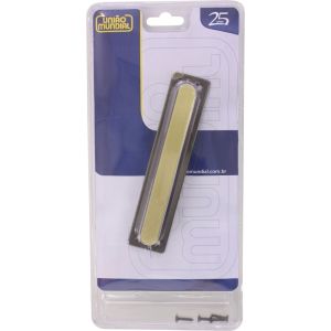 Puxador União Mundial Médio Quadrado 15cm Latão Oxidado