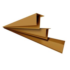 Roda Forro Perfil F PVC Plastilit 2,6cmx3cmx6m Mogno
