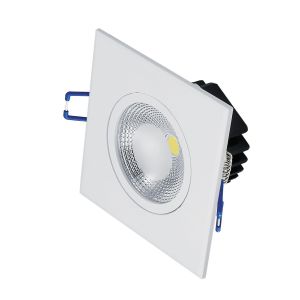 Spot LED Embutir Quadrado 6W 6.500K Luz Branco Frio Blumenau Iluminação