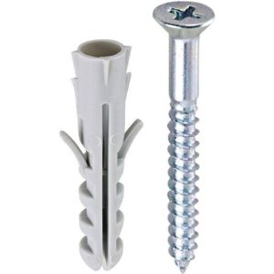 Bucha para Concreto com Parafuso Bemfixa 8mm Cabela Chata 30 Peças