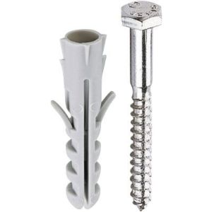 Bucha para Concreto com Parafuso Bemfixa 8mm 20 Peças