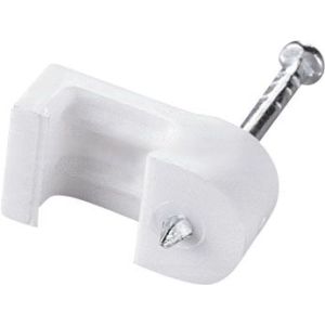 Fixador de Fios Paralelos Fio 4mm Branco 100 Peças Bemfixa