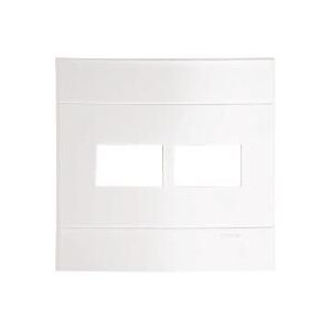 Placa 4"x4" Schneider Lunare 2 Módulos Branca