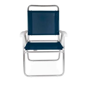 Cadeira de Praia Master Plus Alumínio 2112 Azul Mor