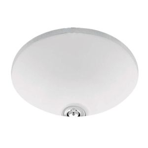 Cuba para Banheiro de Embutir Redonda 36cm Branco Gelo Deca