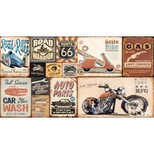 Revestimento Parede Automobilista Mix 33,8x64,3 Acetinado Retificado Ceusa