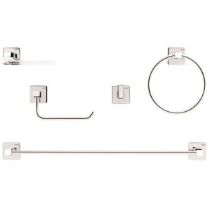 Kit de Acessórios para Banheiro Trip 5 Peças Cromado Docol
