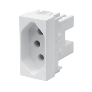 Módulo Tomada 2P+T Habitat 20A Branco Fame