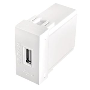 Módulo Tomada USB Fame Modulare/Evidence Branco Bivolt 5W