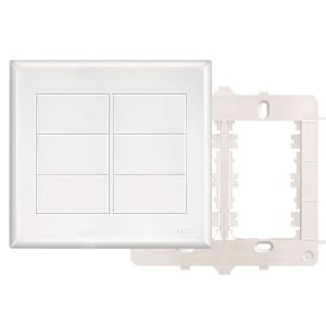 Placa 4"x4" Cega Fame Evidence Branca