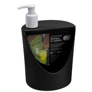 Porta Detergente Romeu e Julieta 600ml Preto Brinox