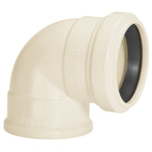 Joelho 90° 40mm Pvc Esgoto Branco com Anel Amanco