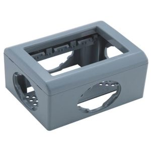 Caixa X com Saídas para Eletroduto 3 Módulos LixFlex 1/2" a 1" Cinza Tramontina