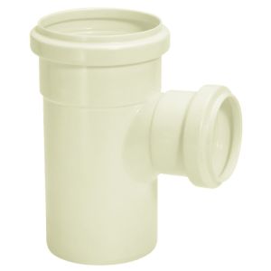Tee com Redução 100x75mm Pvc Esgoto Branco Amanco