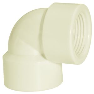 Joelho 90° 1/2" Pvc Roscável Branco Amanco