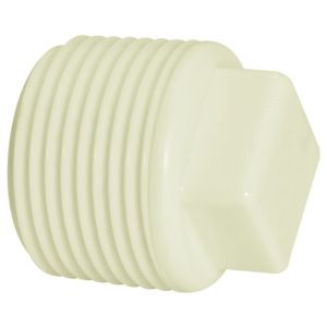 Plug 3/4" Pvc Roscável Branco Amanco