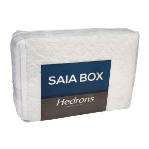 Saia para cama Box Kig Metalassada 1,93x2,03x0,38cm branco Hedrons