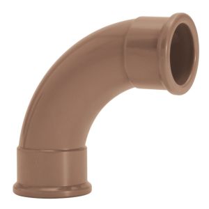 Curva 90° 50mm Pvc Sold Marrom Amanco