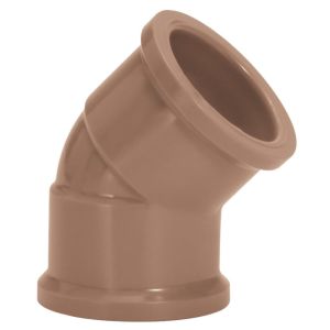 Joelho 45º 40mm Pvc Sold Marrom Amanco