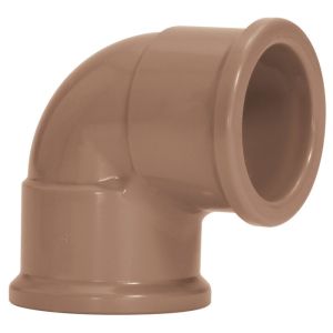 Joelho 90° 50mm Pvc Sold Marrom Amanco