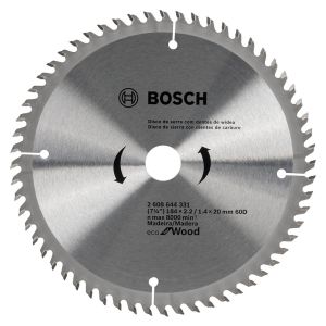 Disco de Serra para Madeira Eco 184mm 60 Dentes Bosch