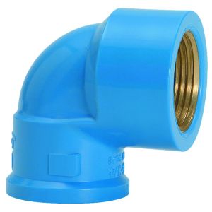 Joelho 90° 25mmx3/4" Pvc Soldável Azul Amanco