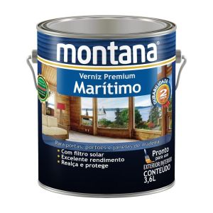 Verniz Marítimo Premium 3,6L Transparente Acetinado Montana