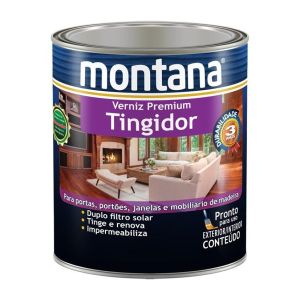 Verniz Tingidor Premium 900ml Castanho Brilhante Montana
