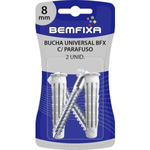 Parafuso de Ferro Rosca Soberba 3/16"x50mm 2 Peças Bemfixa