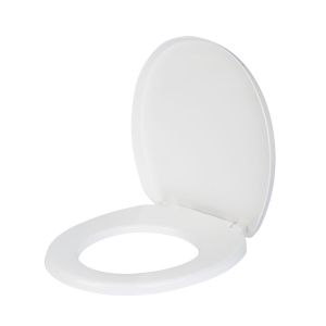 Assento Sanitário Polipropileno Solution Convencional com Queda Amortecida Branco Hidrofama