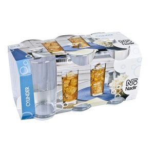 Jogo de Copos 300ml Nadir Cilynder 6 Peças