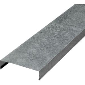 Rufo Galvanizado Calha Forte Capa 2m para Muro 17cm Natural