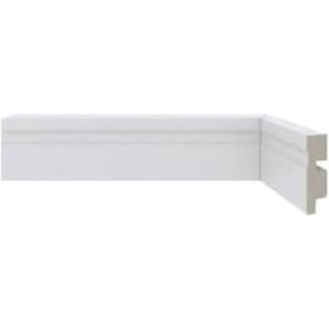 Rodapé Poliestireno Santa Luzia Moderna 455 5cmx2,4m Branco