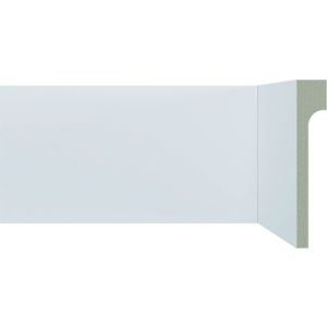 Rodapé Poliestireno Santa Luzia Moderna 548 11cmx2,4m Branco